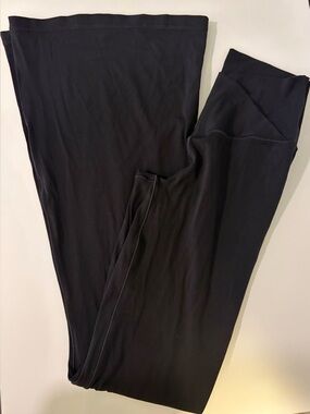 Aerie OFFLINE Black High-Rise Crossover Flare Leggings